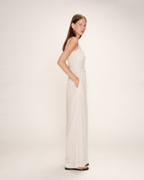 Pantalon large fluide ecru Rain