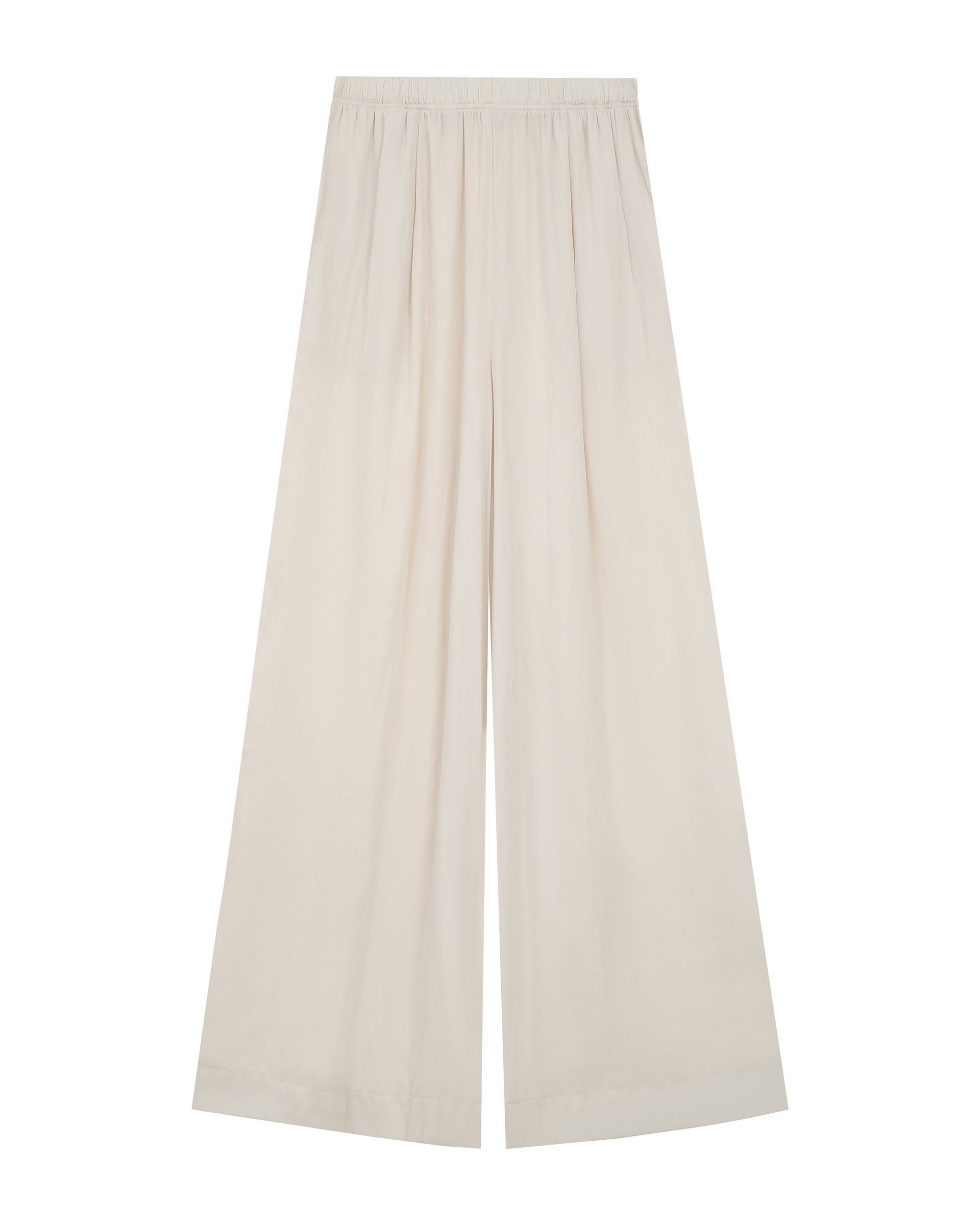 Pantalon large fluide ecru Rain