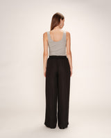 Pantalon large fluide noir Rain