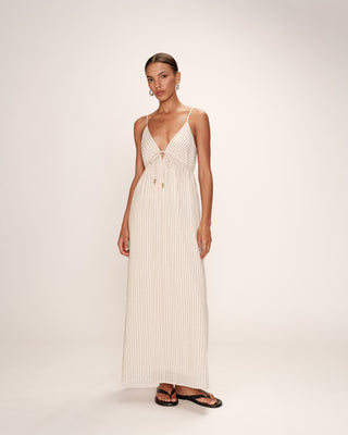 ROBE LONGUE ECRU RAJA