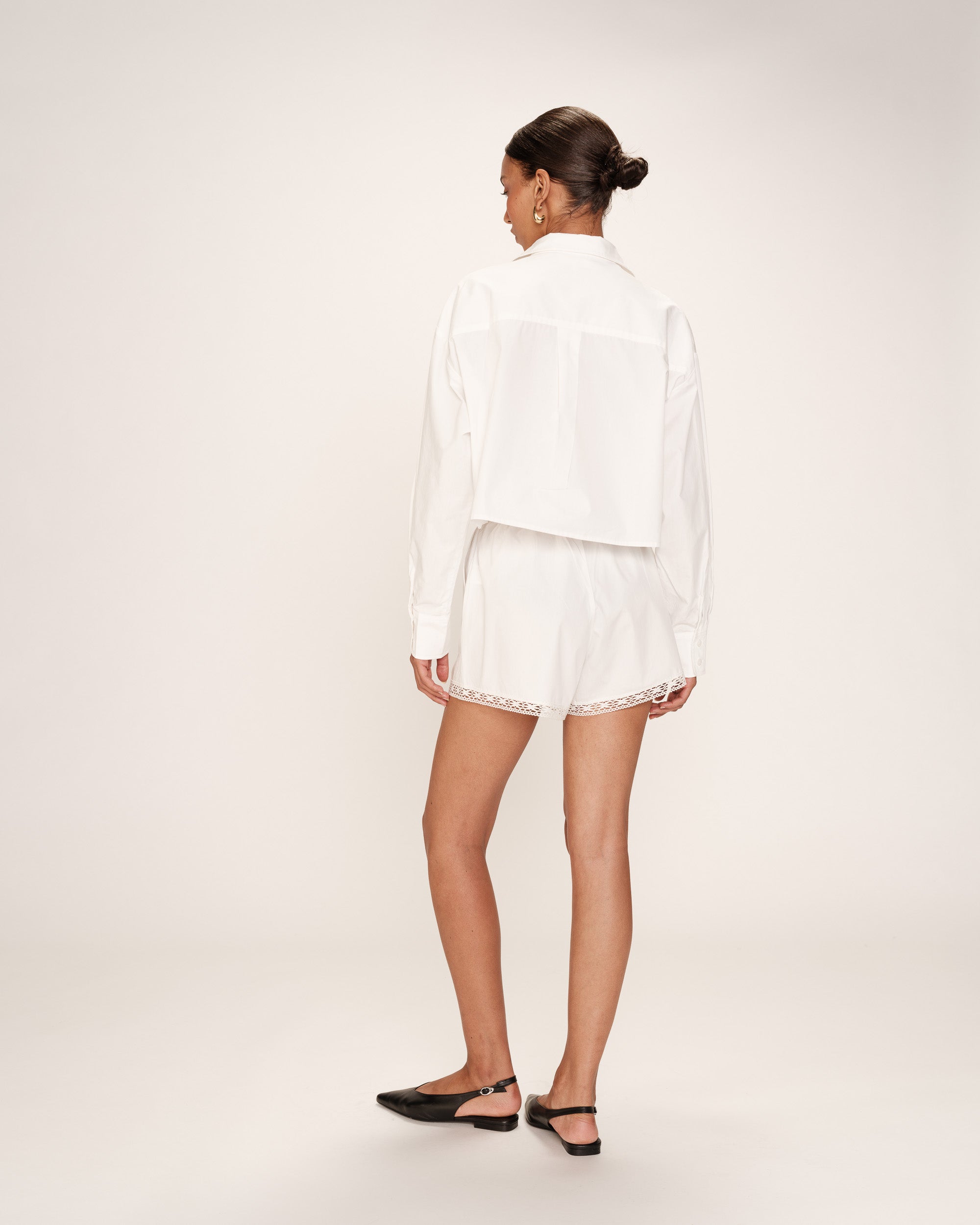 Cotton shorts ecru Ralph_13216