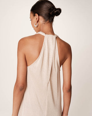 ROBE MI-LONGUE CHAMPAGNE RANI