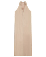 Robe mi-longue en lurex champagne Rani