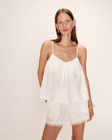 Ruched wide top ecru Real_13217