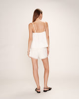 Ruched wide top ecru Real_13217