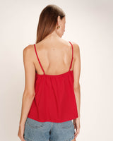 Ruched wide top red Real_13217
