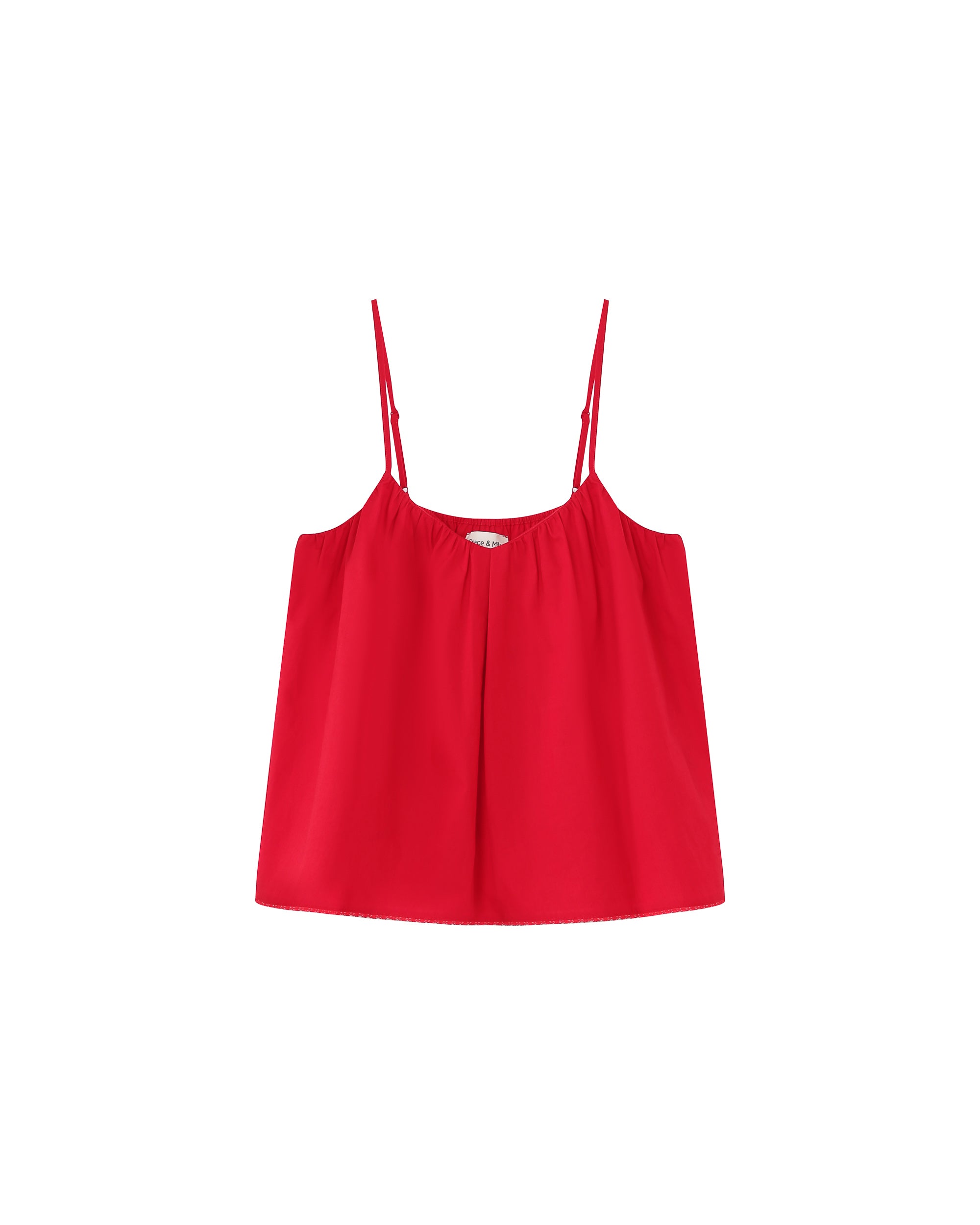 Ruched wide top red Real_13217