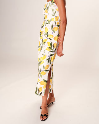 ROBE MI-LONGUE ECRU REBECCA
