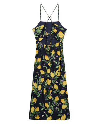 ROBE MI-LONGUE NOIR REBECCA