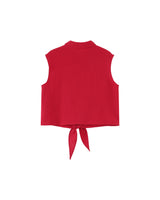 Knotted cotton shirt cerise Reglisse_13114