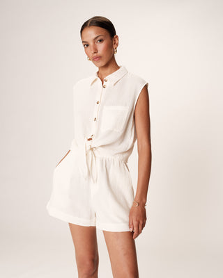 CHEMISE ECRU REGLISSE