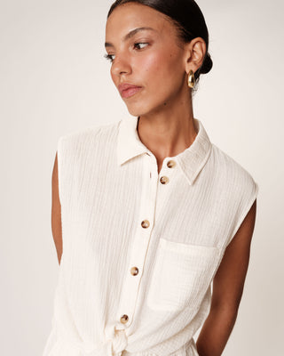 CHEMISE ECRU REGLISSE