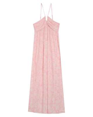 ROBE LONGUE ROSE REINE