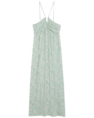 ROBE LONGUE VERT REINE