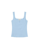 Debardeur a encolure carree bleu Rena