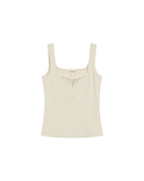 Debardeur a encolure carree ecru Rena