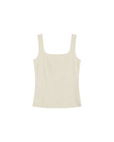 Debardeur a encolure carree ecru Rena