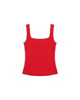 Debardeur a encolure carree rouge Rena