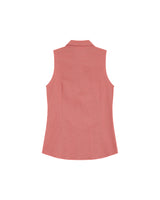 Fitted linen & cotton shirt rose Renee_13286
