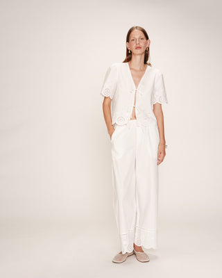 PANTALON ECRU RENOIR