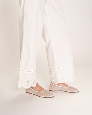 PANTALON ECRU RENOIR