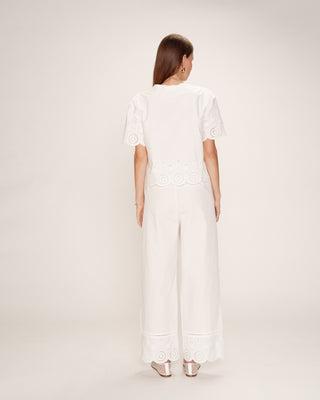 PANTALON ECRU RENOIR