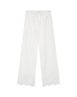 Eyelet embroidered trousers ecru Renoir_12928