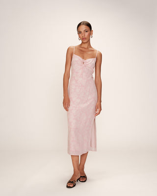 ROBE LONGUE ROSE RETINA