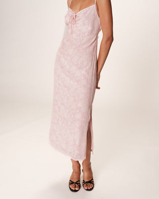 ROBE LONGUE ROSE RETINA