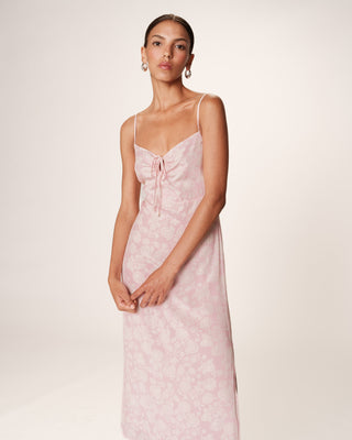ROBE LONGUE ROSE RETINA