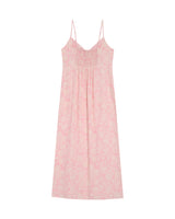 Robe longue a fleurs rose Retina
