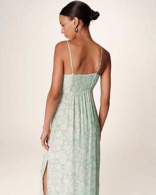 ROBE LONGUE VERT RETINA