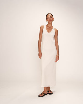ROBE LONGUE ECRU REVEUSE