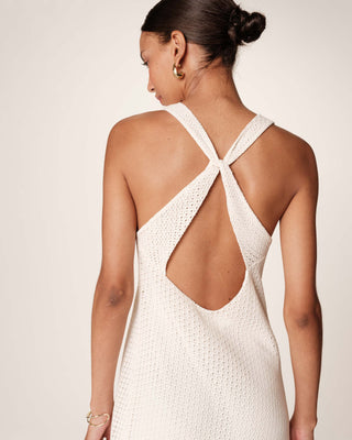 ROBE LONGUE ECRU REVEUSE