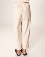 Straight cotton trousers beige Rhode_13125