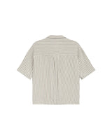 Striped linen shirt ecru Rhum_13254