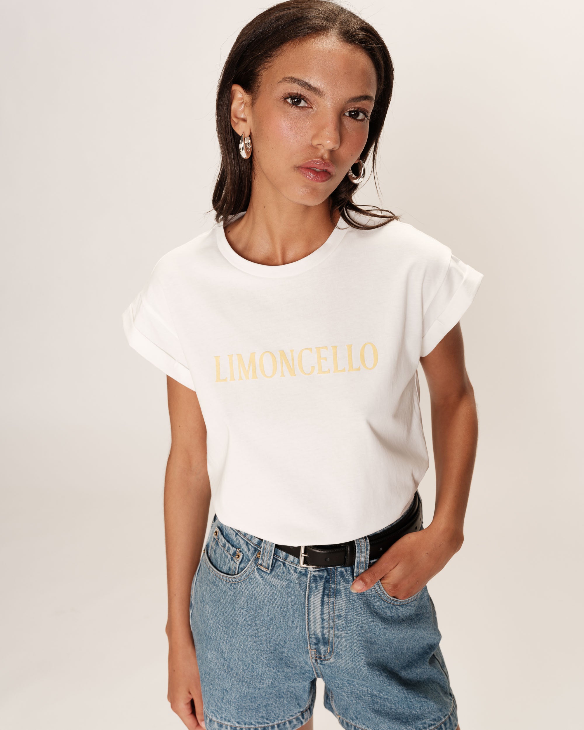 Straight message t-shirt yellow Ricardo_13253