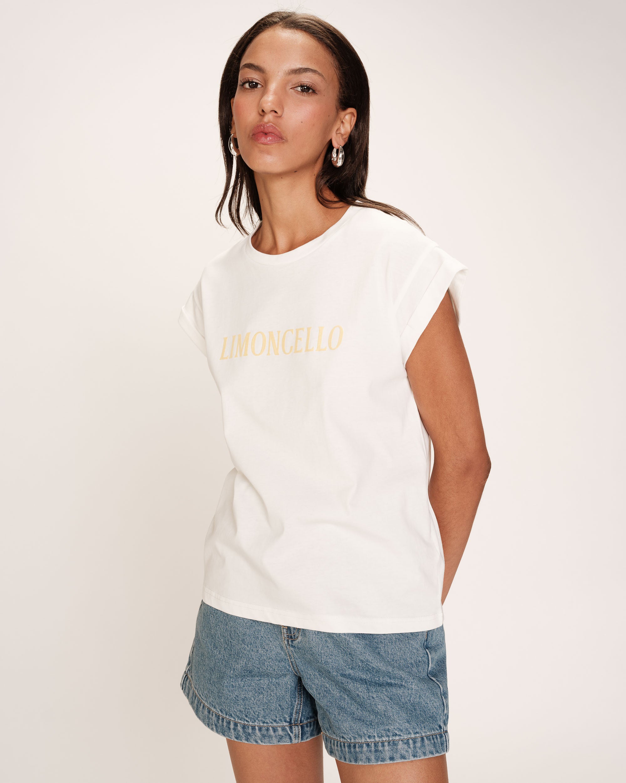 Straight message t-shirt yellow Ricardo_13253