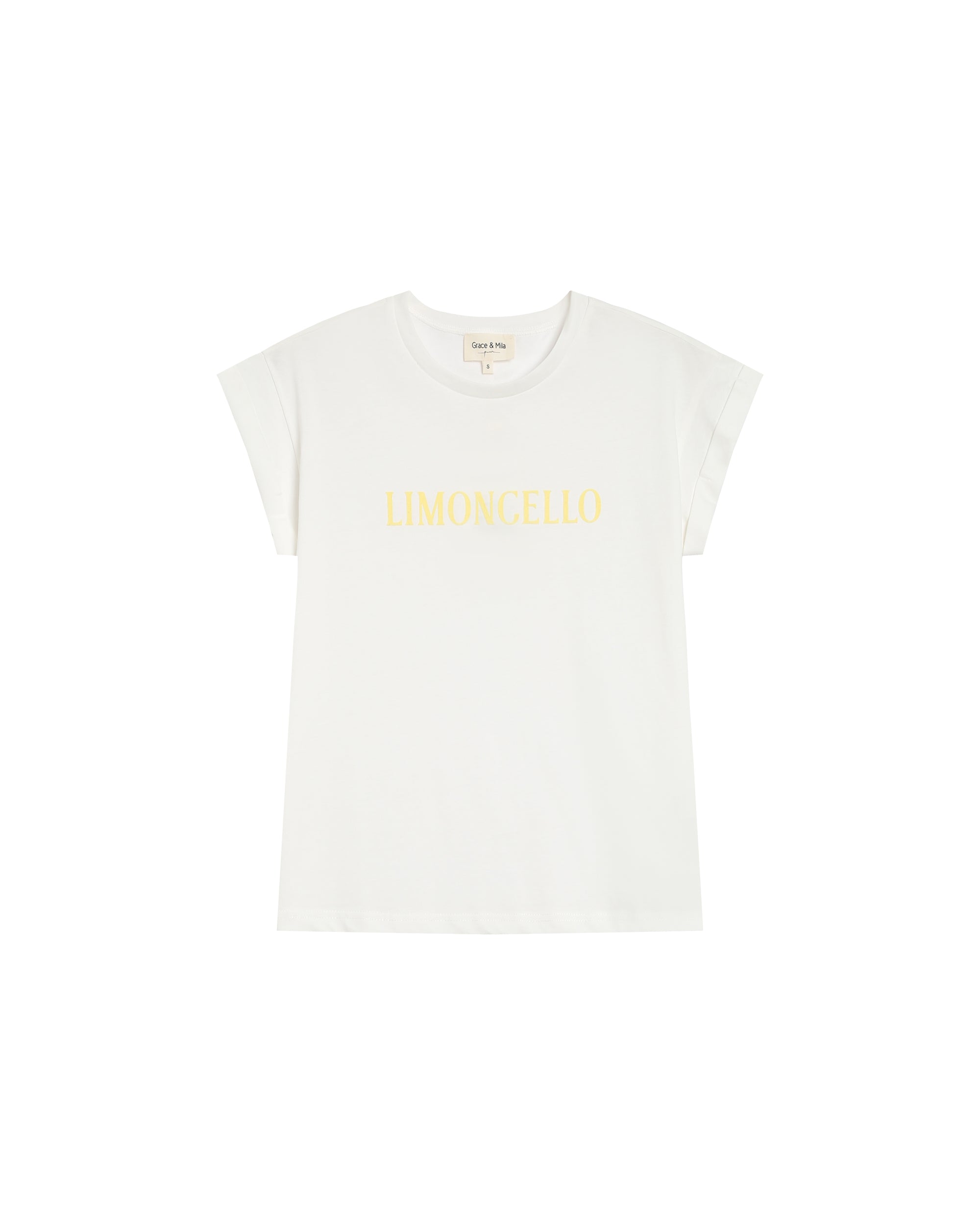 Straight message t-shirt yellow Ricardo_13253