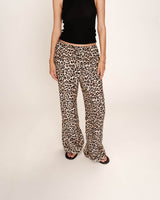 Pantalon imprimé leopard beige Rick