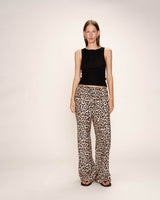 Pantalon imprimé leopard beige Rick