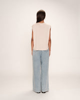 Straight lurex top champagne Rimbaud_13268