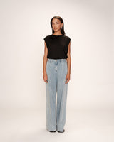 Straight lurex top black Rimbaud_13268