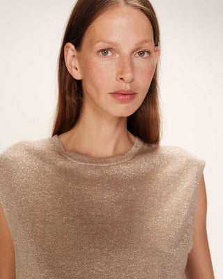 T-SHIRT TAUPE TOP