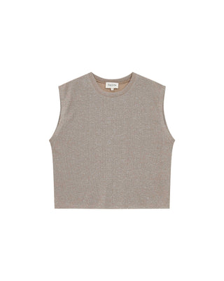 Sleeveless Lurex T-Shirt – Grace Mila