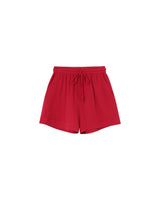 Wide cotton shorts cherry Rio_13112