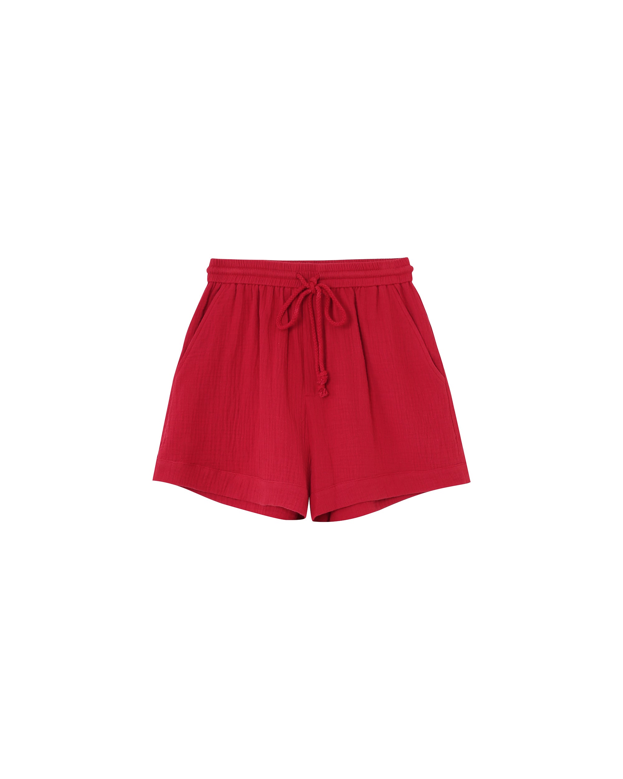 Wide cotton shorts cherry Rio_13112