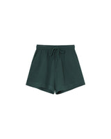 Wide cotton shorts emerald Rio_13112