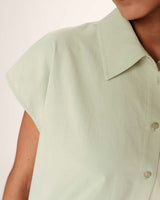 Short cotton shirt menthe Rise_13228
