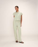 Short cotton shirt menthe Rise_13228
